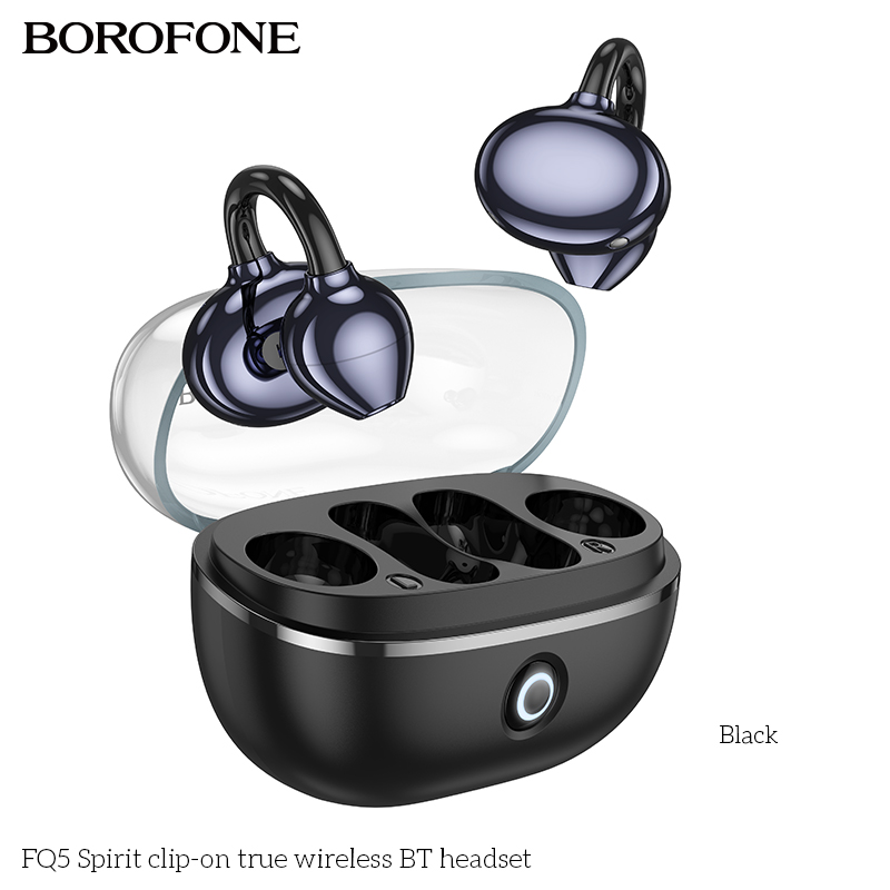 BOROFONE FQ5 Spirit clip-on TWS earbuds NZ 2